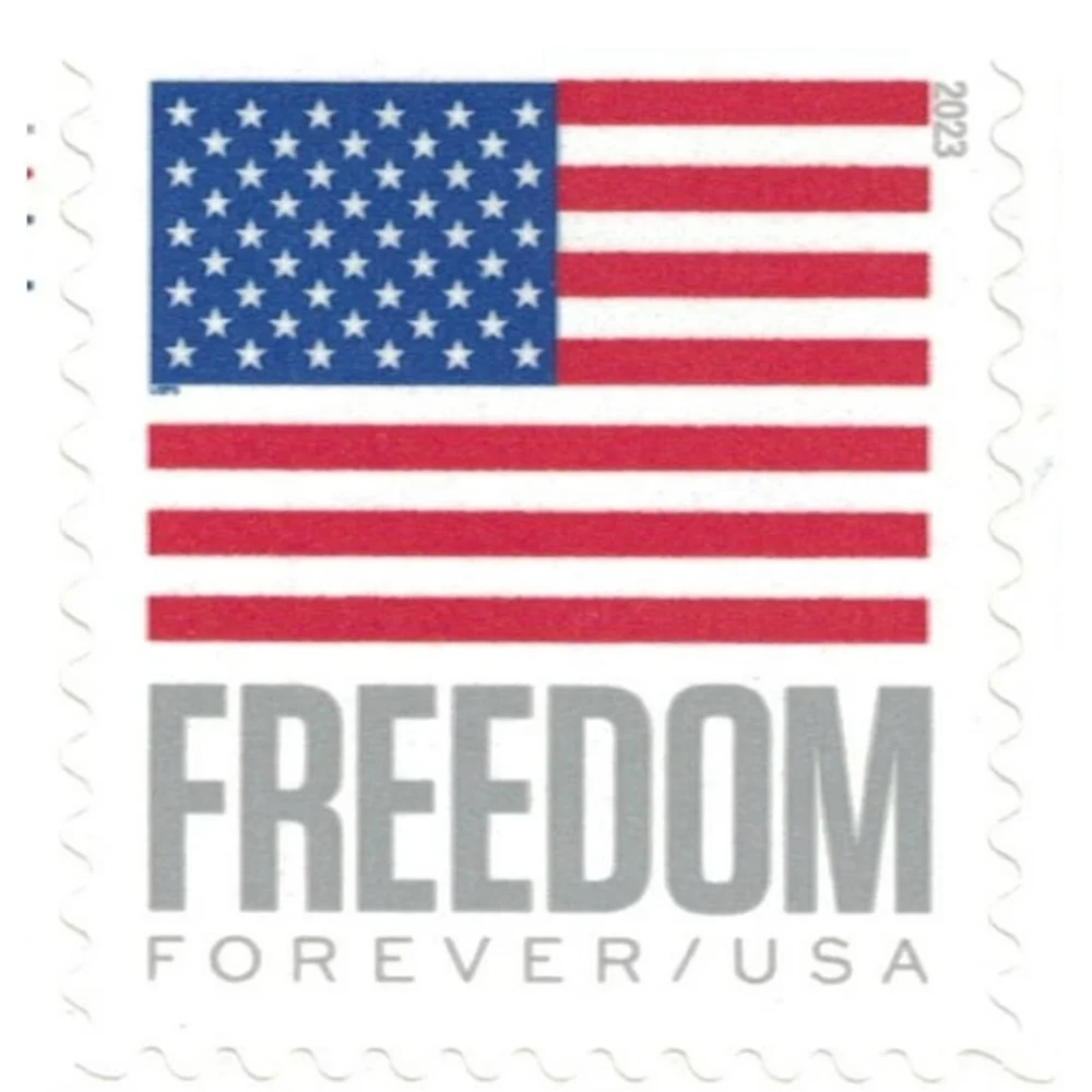 100 Forever Stamps 5 Sheets of 20 First Class USPS Stamps 2023 U.S. Flag Flags
